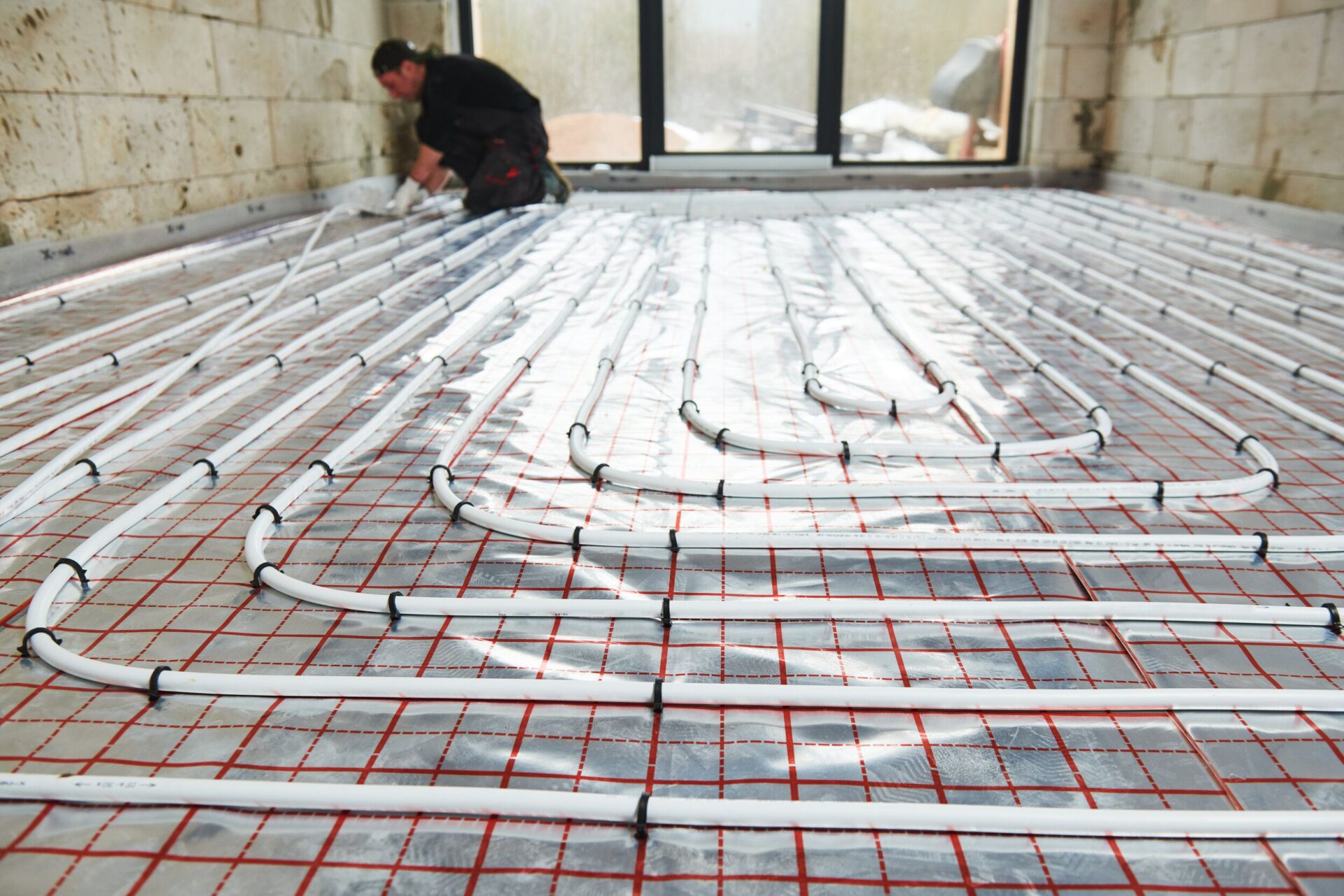 Underfloor heating Canary Wharf