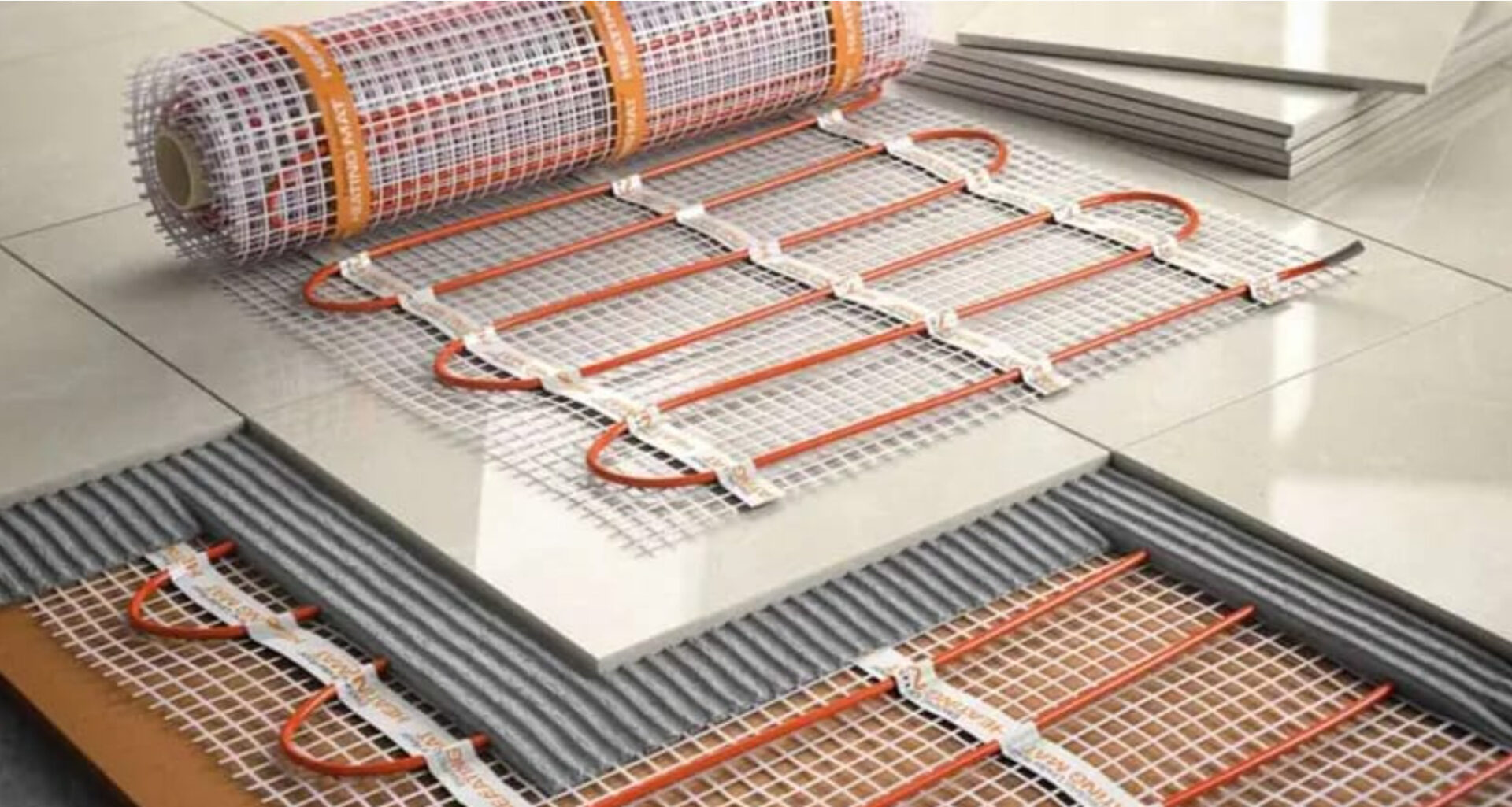 Underfloor heating installation Canary Wharf